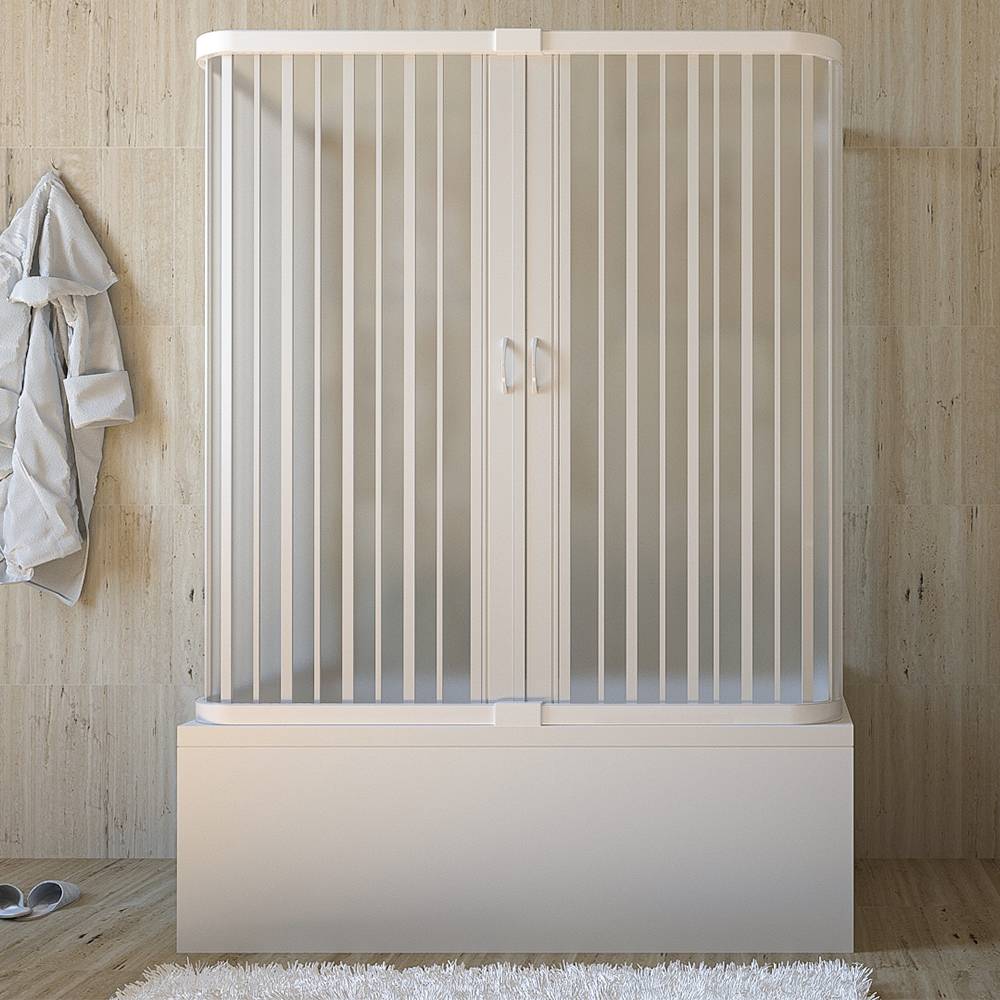 Box vasca 80x170 cm in PVC regolabile tre lati apertura centrale adattabile Arcshop