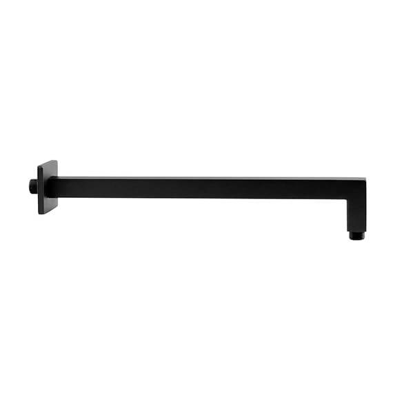 Kit doccia nero opaco soffione slim ultrapiatto quadrato da 25 cm Arcshop
