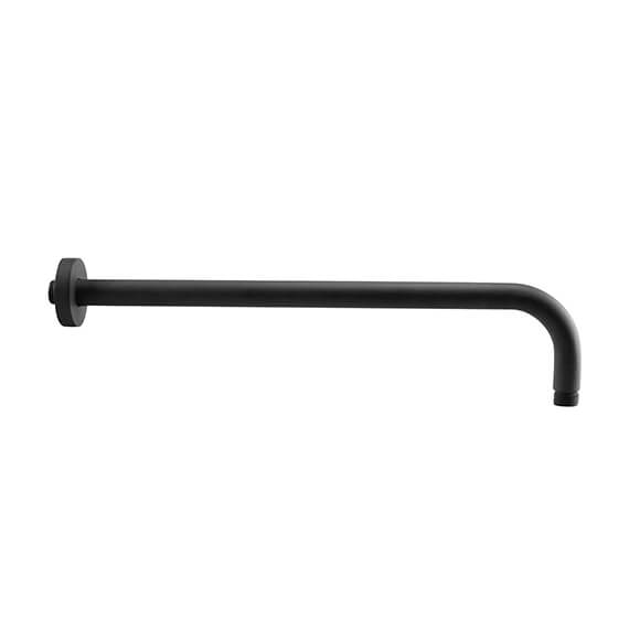 Kit doccia nero opaco soffione ultrapiatto slim tondo da 25 cm Arcshop
