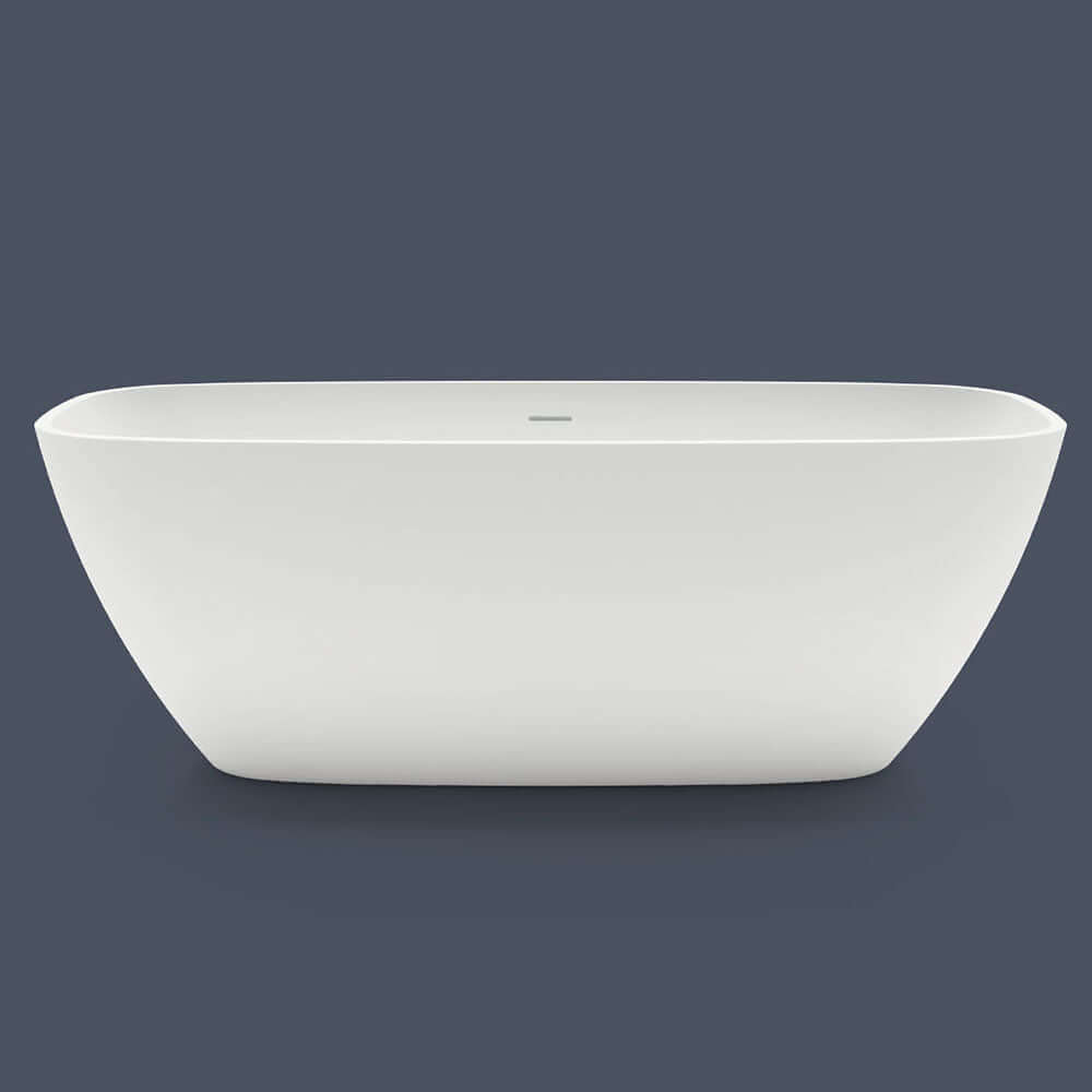 Vasca da bagno freestanding in solid surface bianco opaco o bianco lucido Mod. Brio Treesse Arcshop