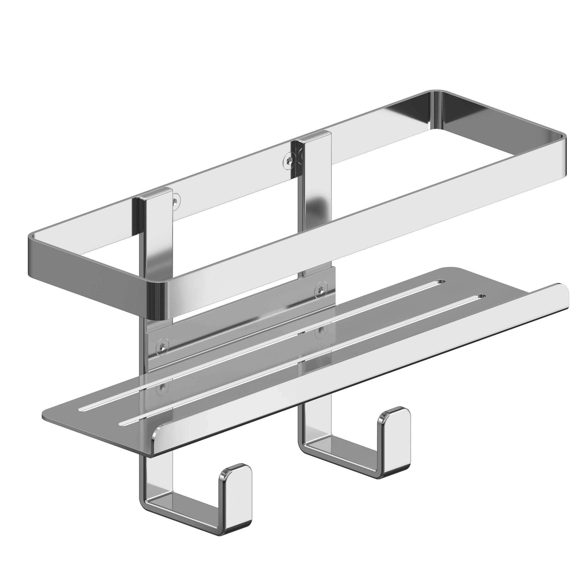 Mensola con ganci per doccia in acciaio inox 304 Metaform Arcshop