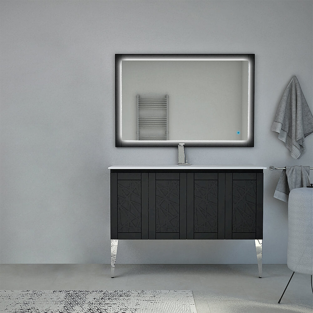 Mobile da bagno a terra Denver 120 cm finitura Grafite
