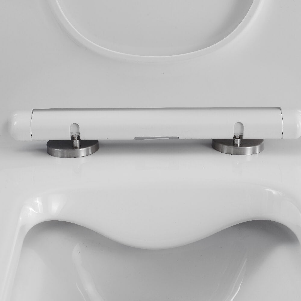 Coppia wc rimless e bidet sospesi forma squadrata Levanzo