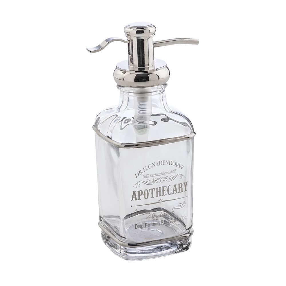 Dispenser da appoggio lavorato a mano Retrò di Cipì in vetro decorato Arcshop