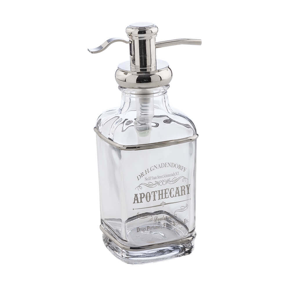 Set 3 pezzi in vetro Cipì serie Retrò Dispenser Bicchiere e Porta sapone