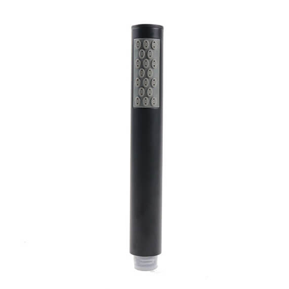 Kit doccia nero opaco soffione ultrapiatto slim tondo da 25 cm Arcshop