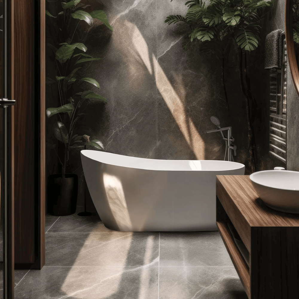 Vasca da bagno Freestanding 170 cm con bordo alto Arcshop