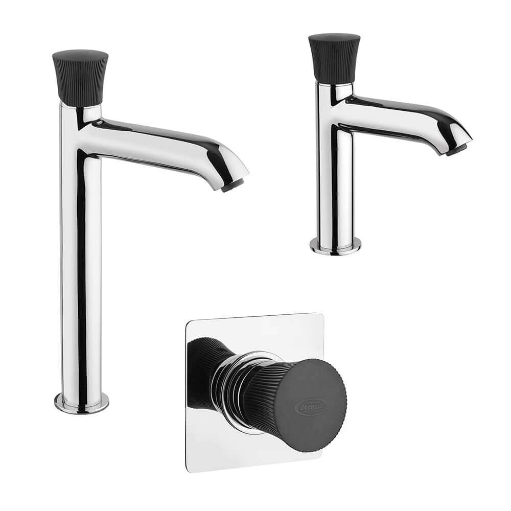Kit miscelatori doccia incasso lavabo e bidet Jacuzzi Rubinetteria serie Illumina
