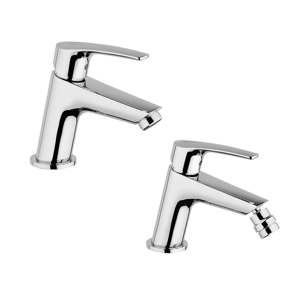 Set miscelatori Lavabo e bidet Lucente di Jacuzzi | Rubinetteria per piletta click clack Arcshop