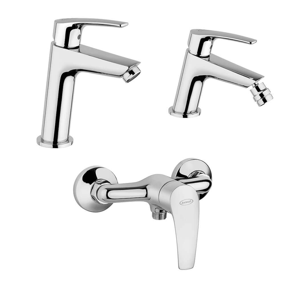 Miselatori Jacuzzi | Rubinetteria serie Lucente esterno doccia Lavabo medio e bidet per piletta click clak