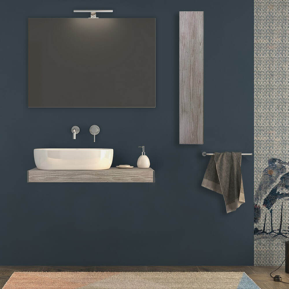 Mensolone bagno 90 cm Rovere sbiancato Arcshop