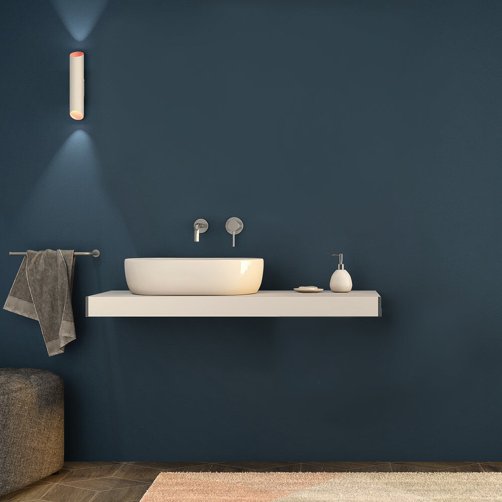 Mensolone bagno bianco opaco 120 cm Arcshop