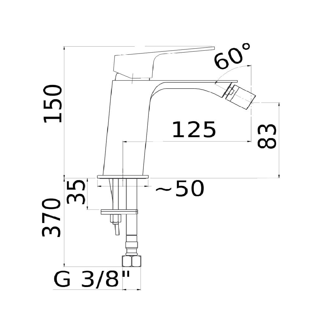 Set miscelatori Mamoli Blade incasso doccia con deviatore due uscite lavabo a muro e bidet per piletta click clack - Arcshop