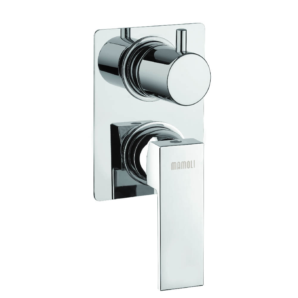 Set miscelatori Mamoli Blade incasso doccia con deviatore due uscite lavabo e bidet per piletta click clack - Arcshop