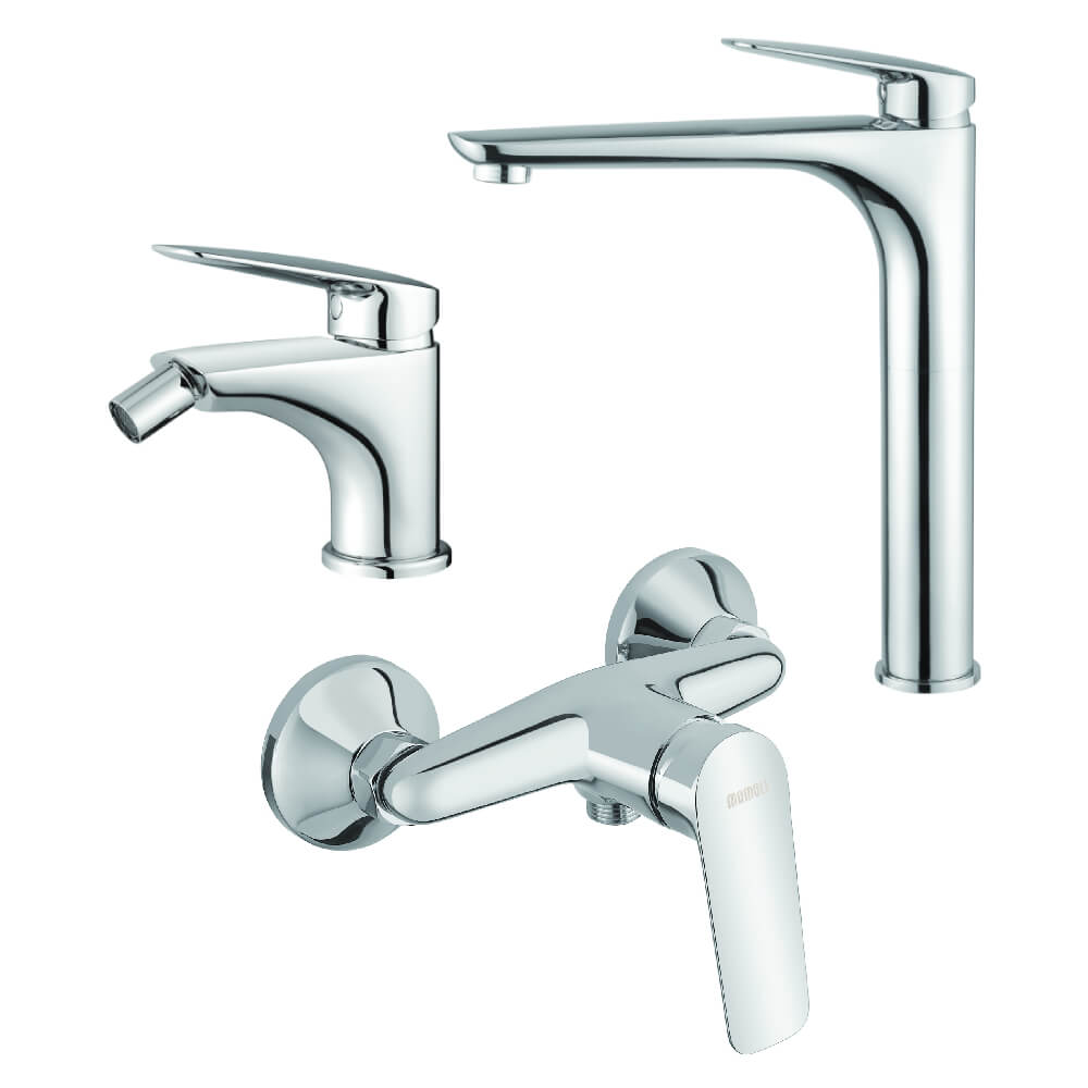 Set miscelatori Mamoli Penelope doccia esterno lavabo alto e bidet - Arcshop