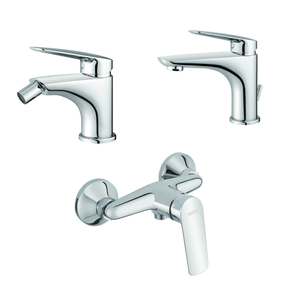 Set miscelatori Mamoli Penelope doccia esterno lavabo e bidet piletta INCLUSA - Arcshop