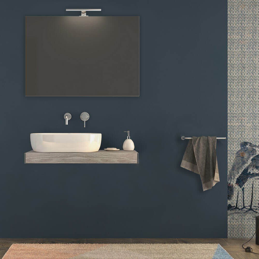 Mensolone bagno 90 cm Rovere sbiancato Arcshop
