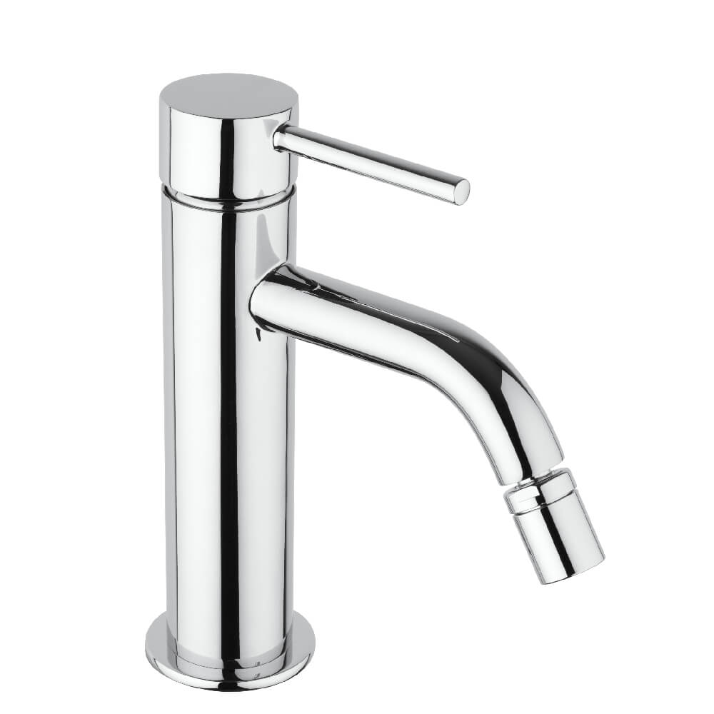 Set miscelatori gruppo vasca lavabo a muro e bidet forma tonda cromo - Arcshop