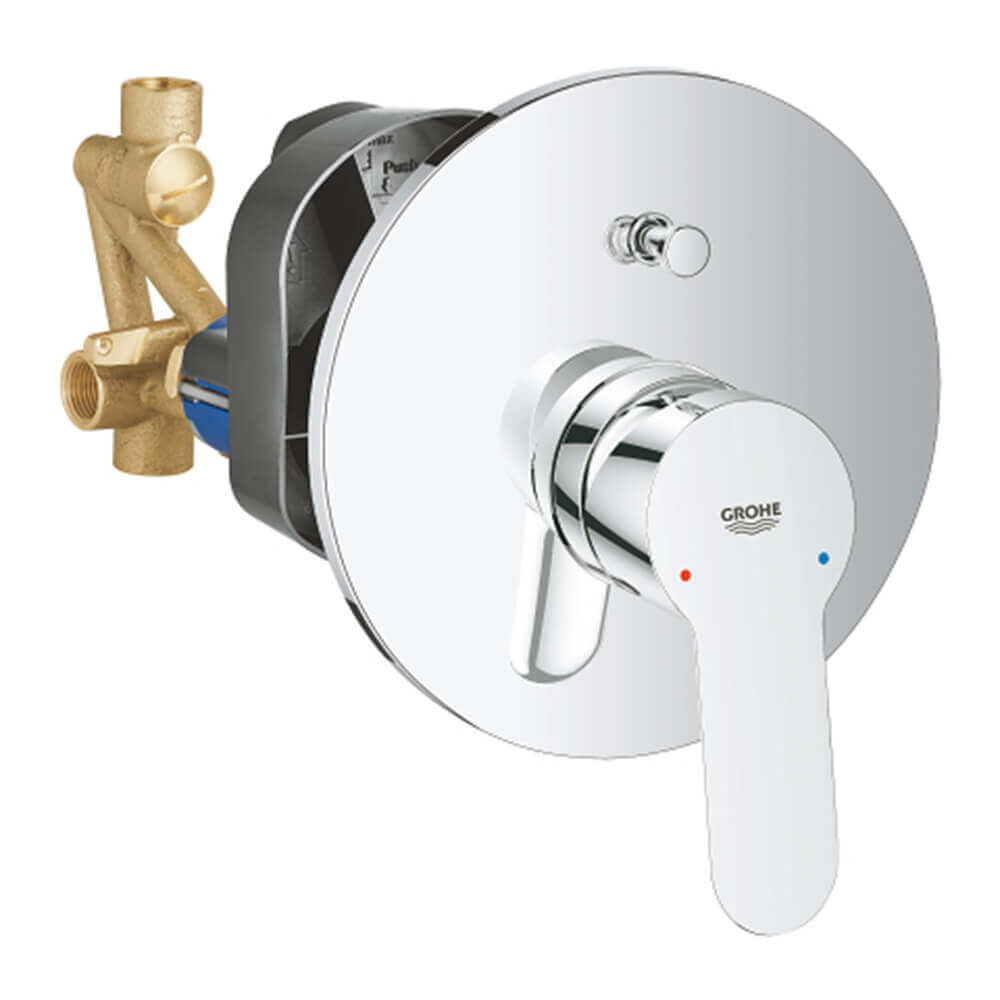 Set Miscelatori Grohe Bauedge lavabo bidet e incasso doccia con deviatore in ottone cromato con piletta di scarico INCLUSA Arcshop