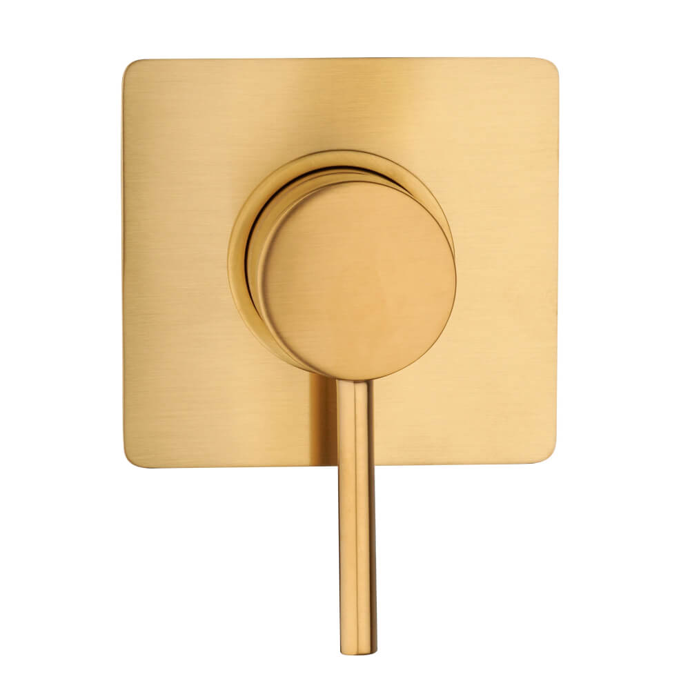 Set miscelatori incasso doccia una uscita lavabo alto e bidet con piletta click clack INCLUSA forma tonda oro spazzolato - Arcshop