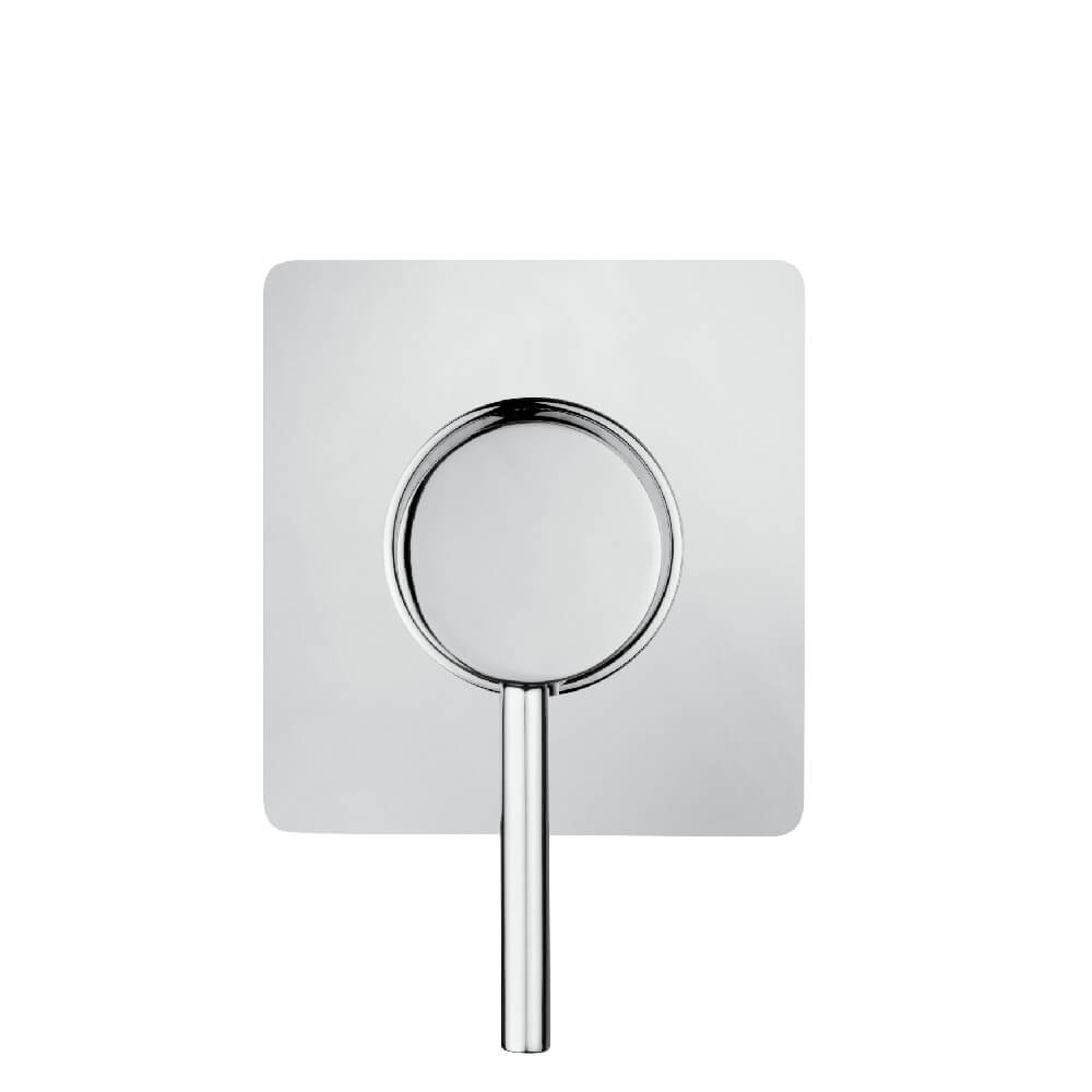 Set miscelatori incasso doccia una uscita lavabo alto e bidet con piletta click clack INCLUSA forma tonda cromo - Arcshop