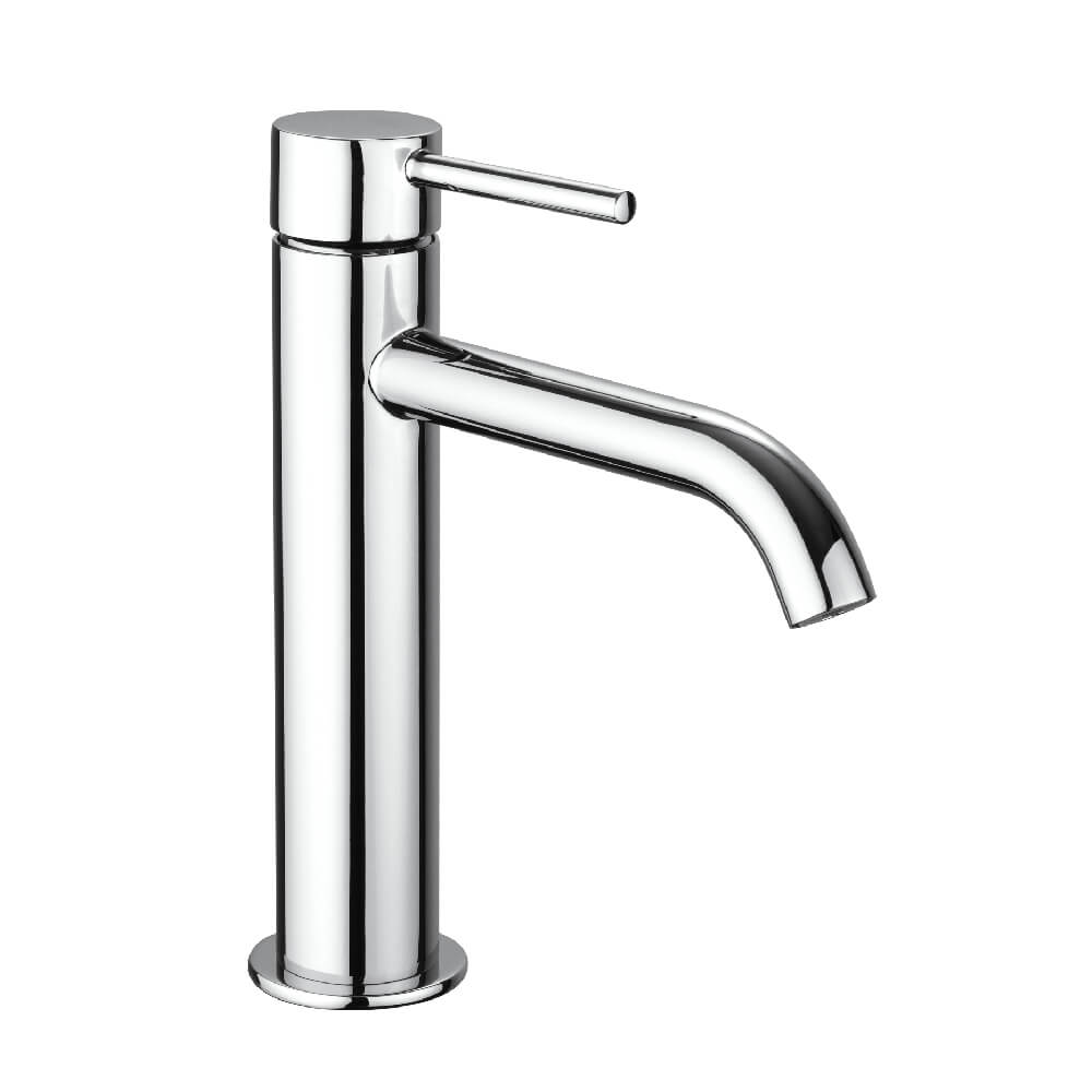 Set miscelatori lavabo e bidet con piletta click clack INCLUSA forma tonda cromo - Arcshop