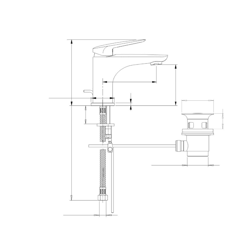 Set miscelatori Mamoli Penelope gruppo vasca lavabo e bidet piletta INCLUSA - Arcshop