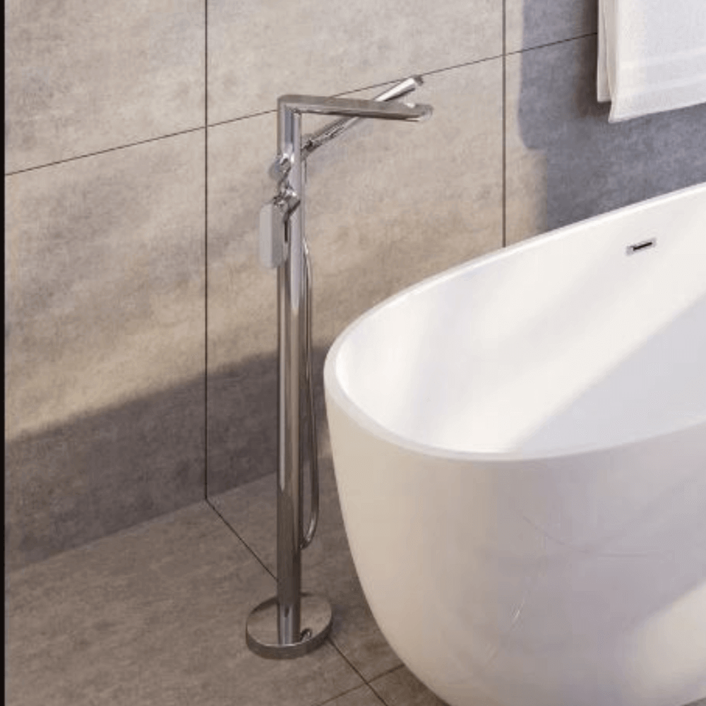 Miscelatore per vasca freestanding cromato