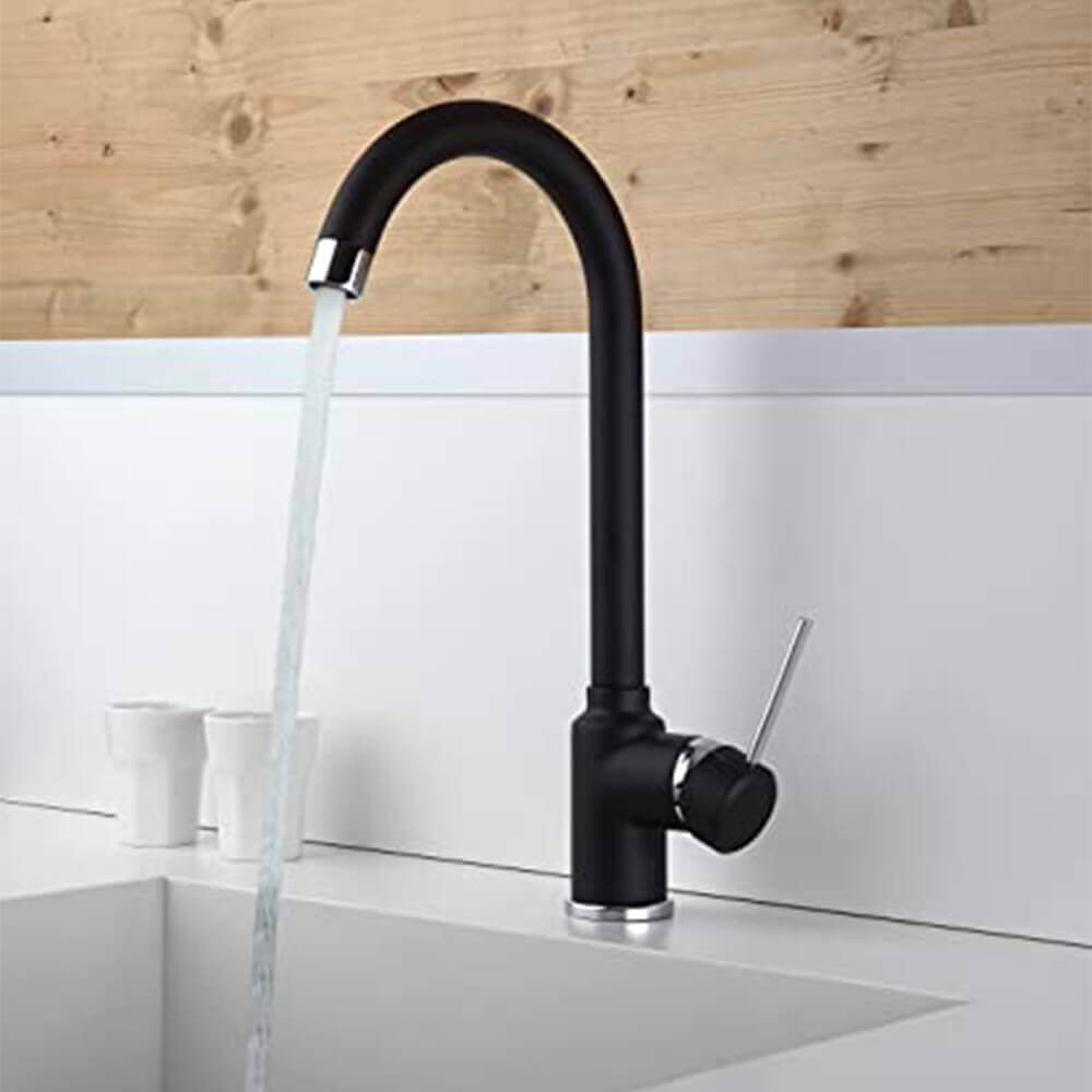 Miscelatore lavello per cucina nero opaco Lion di Piralla Arcshop