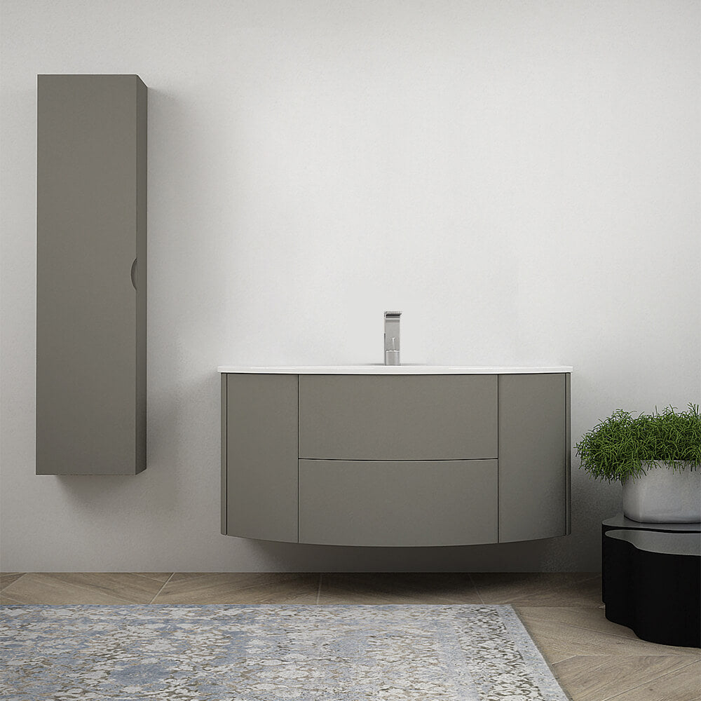 Mobile da bagno sospeso 120 cm Nairobi Grigio talpa opaco Arcshop