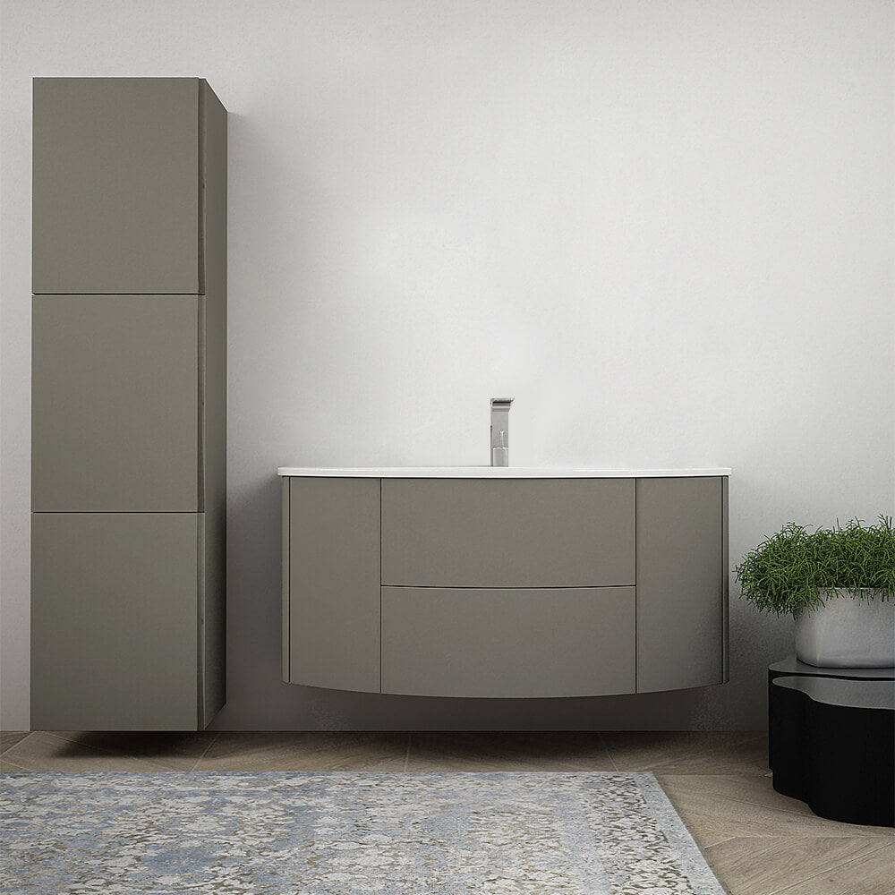Mobile da bagno sospeso 120 cm Nairobi Grigio talpa opaco Arcshop