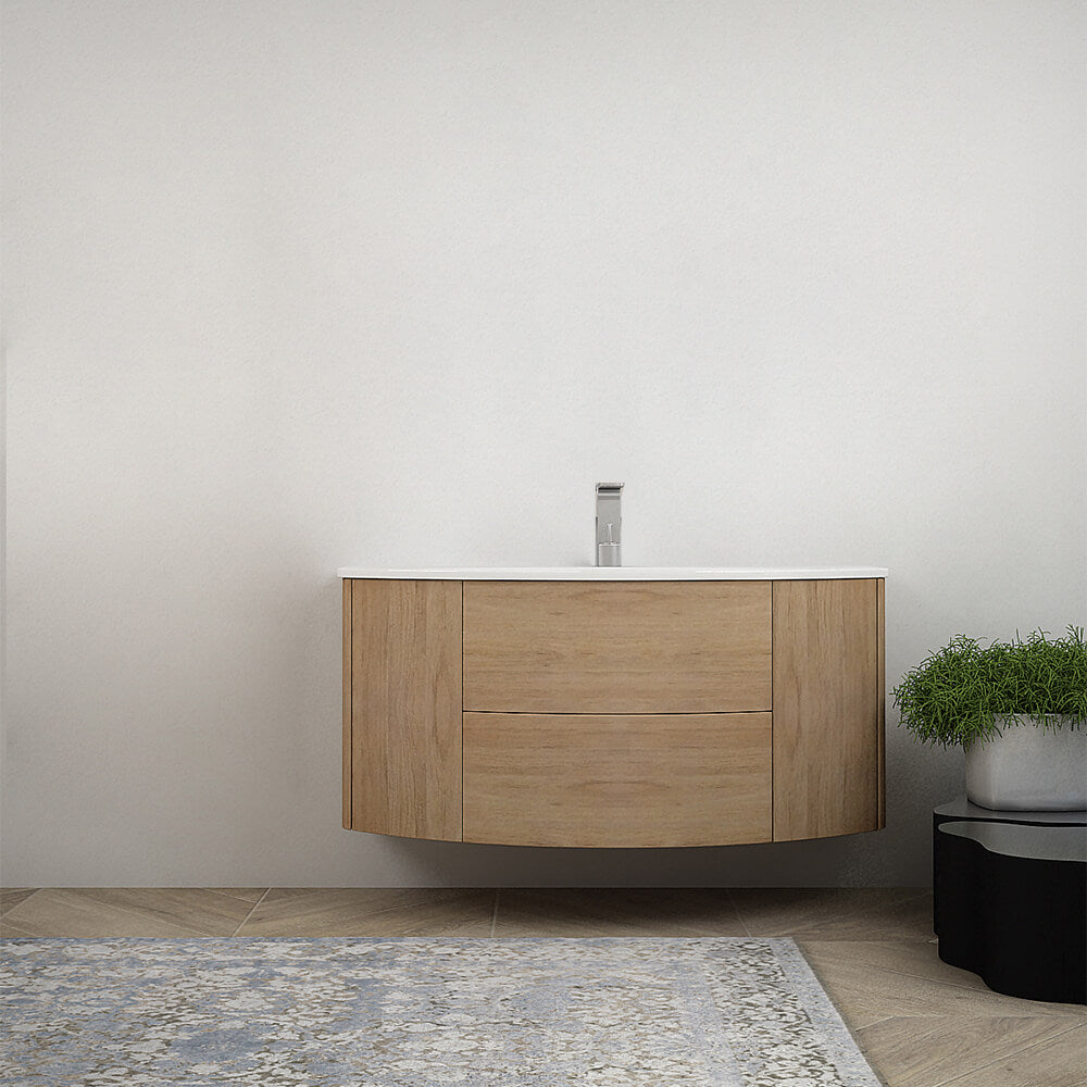 Mobile bagno 120 cm Rovere tabacco sospeso Arcshop