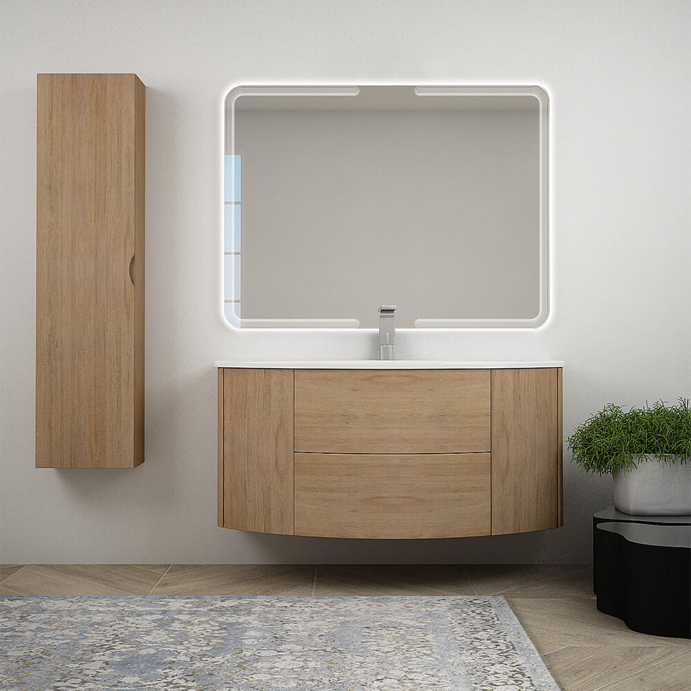 Mobile bagno 120 cm Rovere tabacco sospeso Arcshop