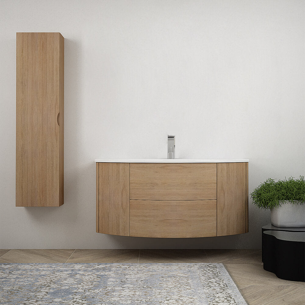 Mobile bagno 120 cm Rovere tabacco sospeso Arcshop