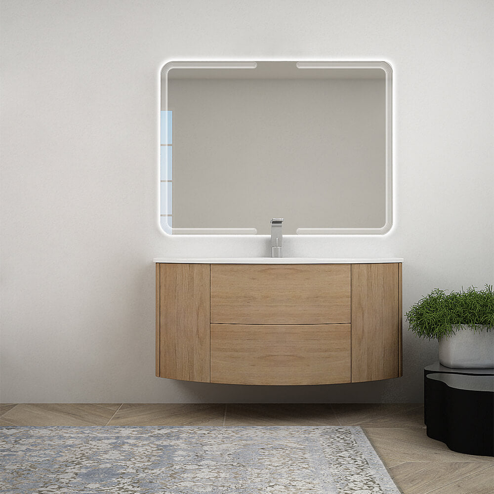 Mobile bagno 120 cm Rovere tabacco sospeso Arcshop