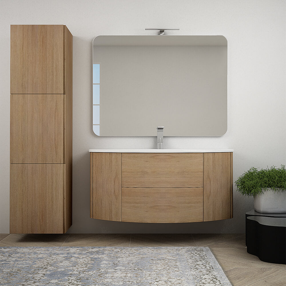Mobile bagno 120 cm Rovere tabacco sospeso Arcshop