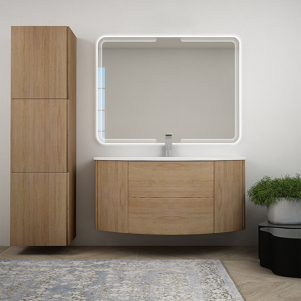 Mobile bagno 120 cm Rovere tabacco sospeso Arcshop