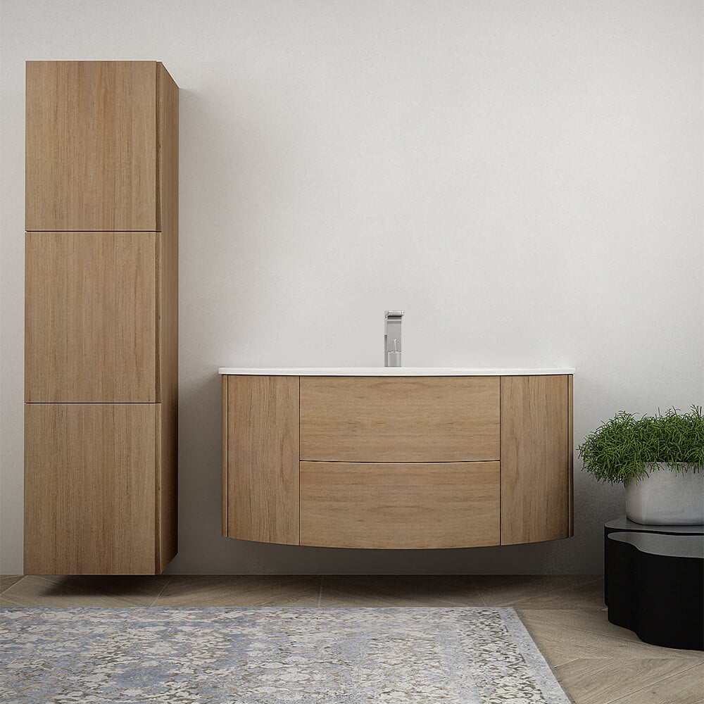 Mobile bagno 120 cm Rovere tabacco sospeso Arcshop