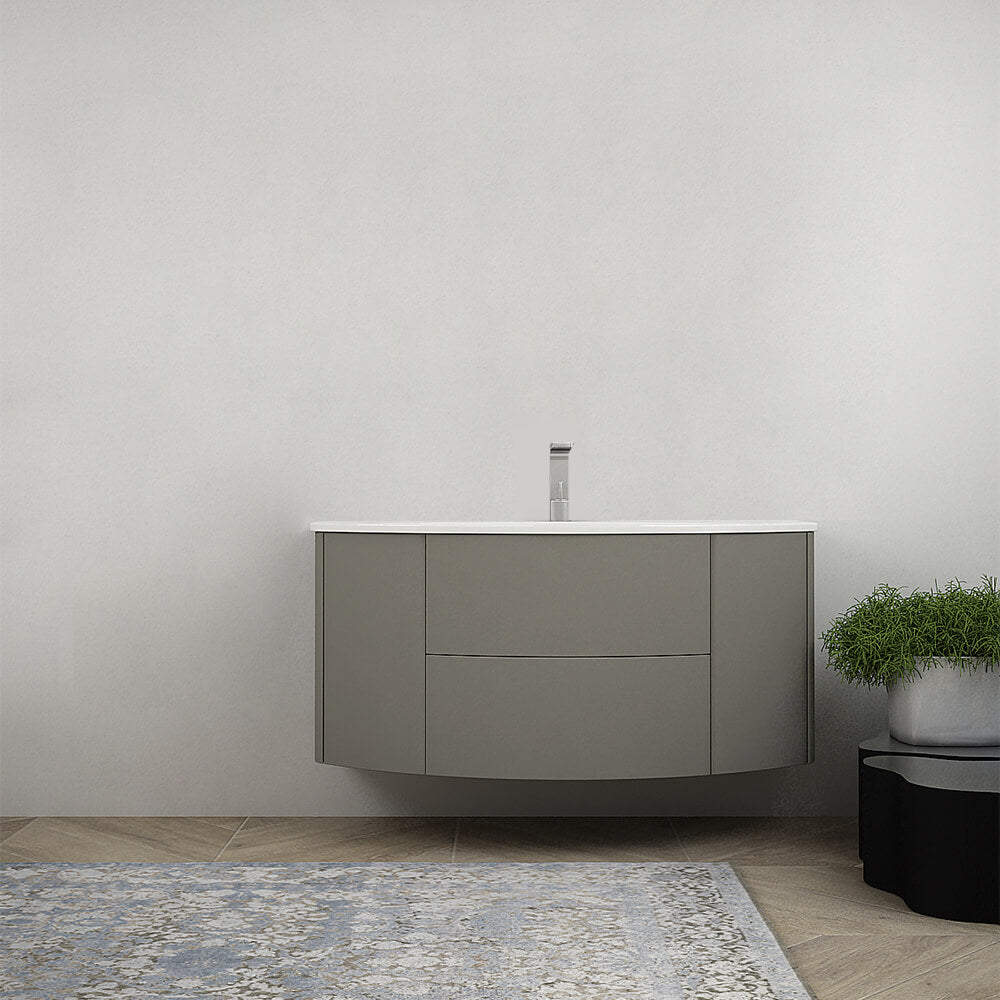 Mobile da bagno sospeso 120 cm Nairobi Grigio talpa opaco Arcshop
