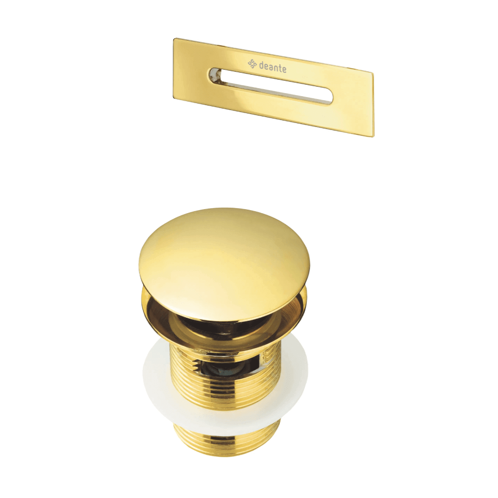 Set piletta click clack e troppopieno oro lucido
