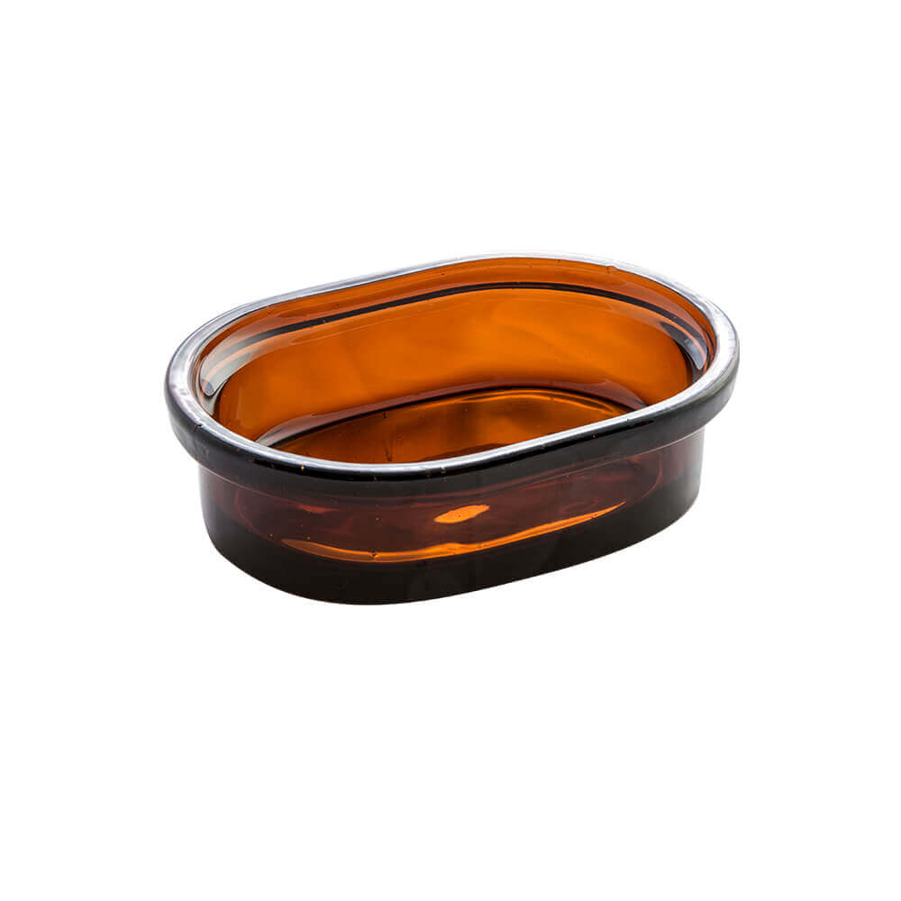 Porta sapone serie Pharmacy ambra di Cipì in vetro satinato Arcshop