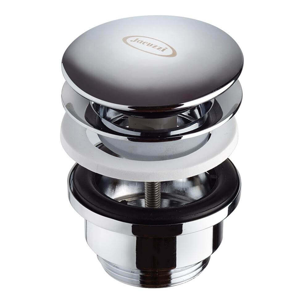 Piletta click clack cromata universale Jacuzzi | Rubinetteria con o senza troppopieno Arcshop