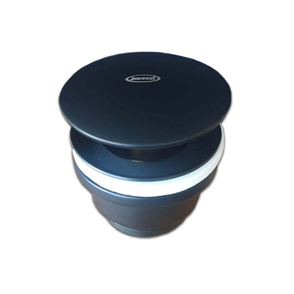 Piletta click clack nero opaco Jacuzzi | Rubinetteria universale con o senza troppopieno in ottone G1 1/4" Easy Rapid