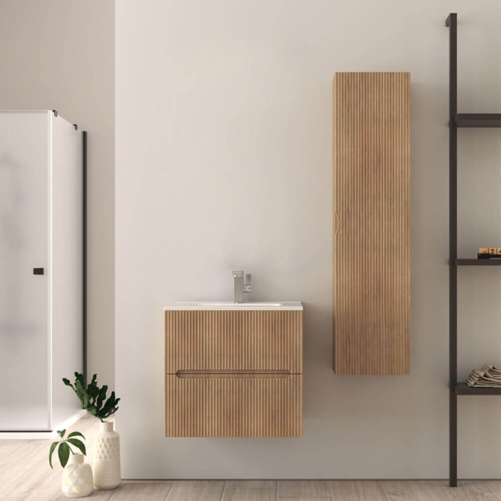 Mobile bagno 60 cm cannettato Rovere Tabacco Riga Arcshop