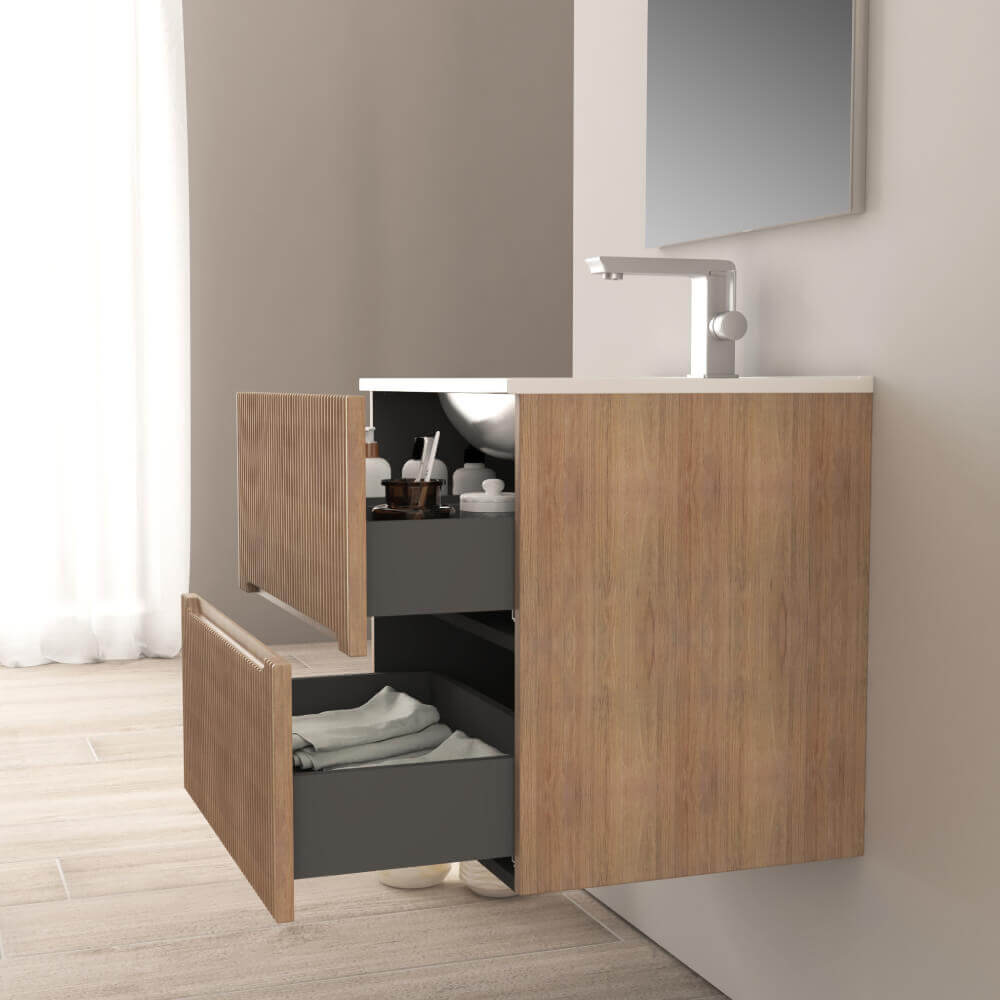 Mobile bagno 60 cm cannettato Rovere Tabacco Riga Arcshop