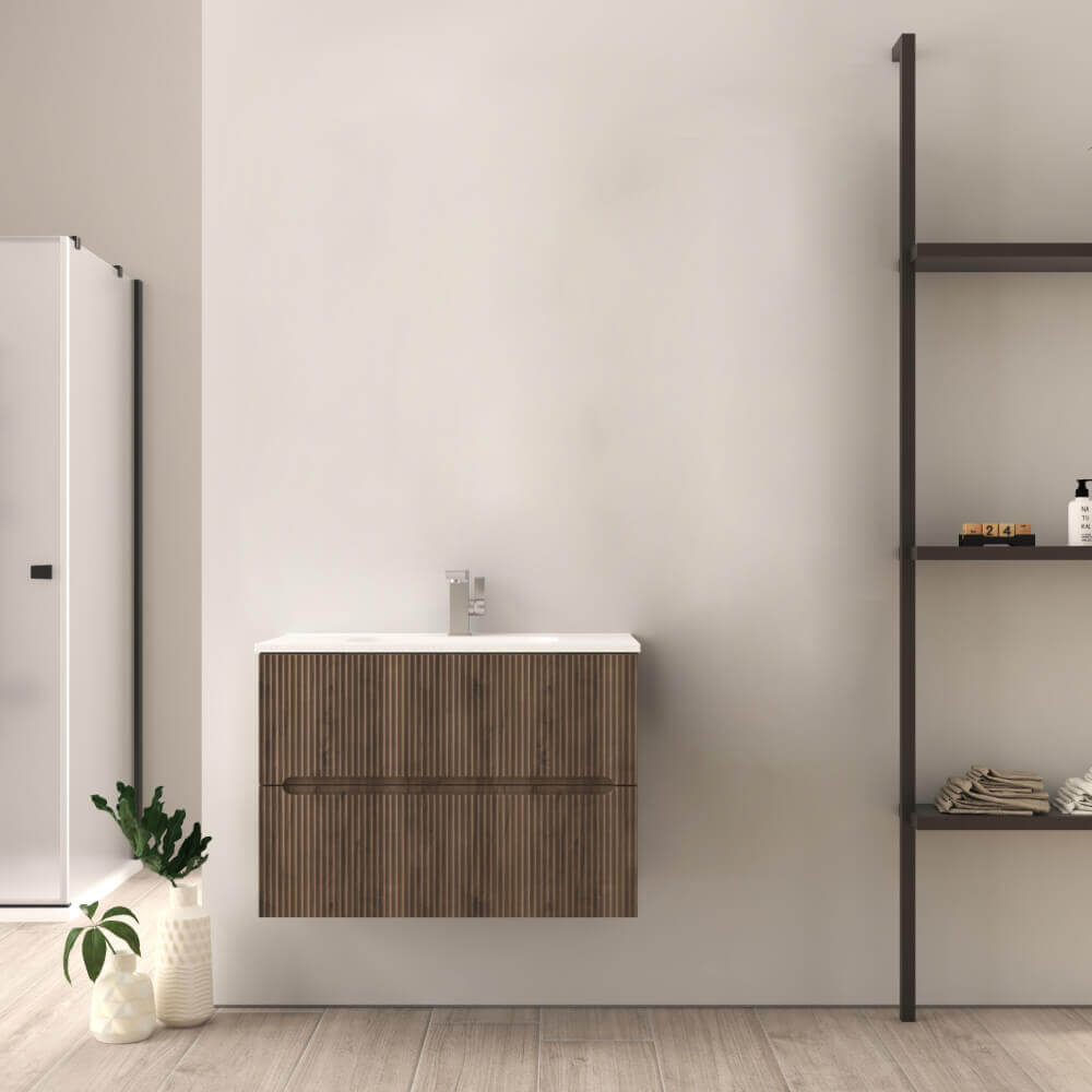 Mobile bagno Noce cannettato 80 cm Riga Arcshop