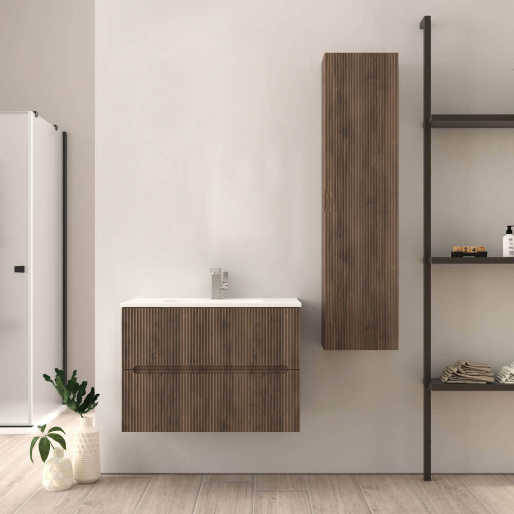 Mobile bagno Noce cannettato 80 cm Riga Arcshop
