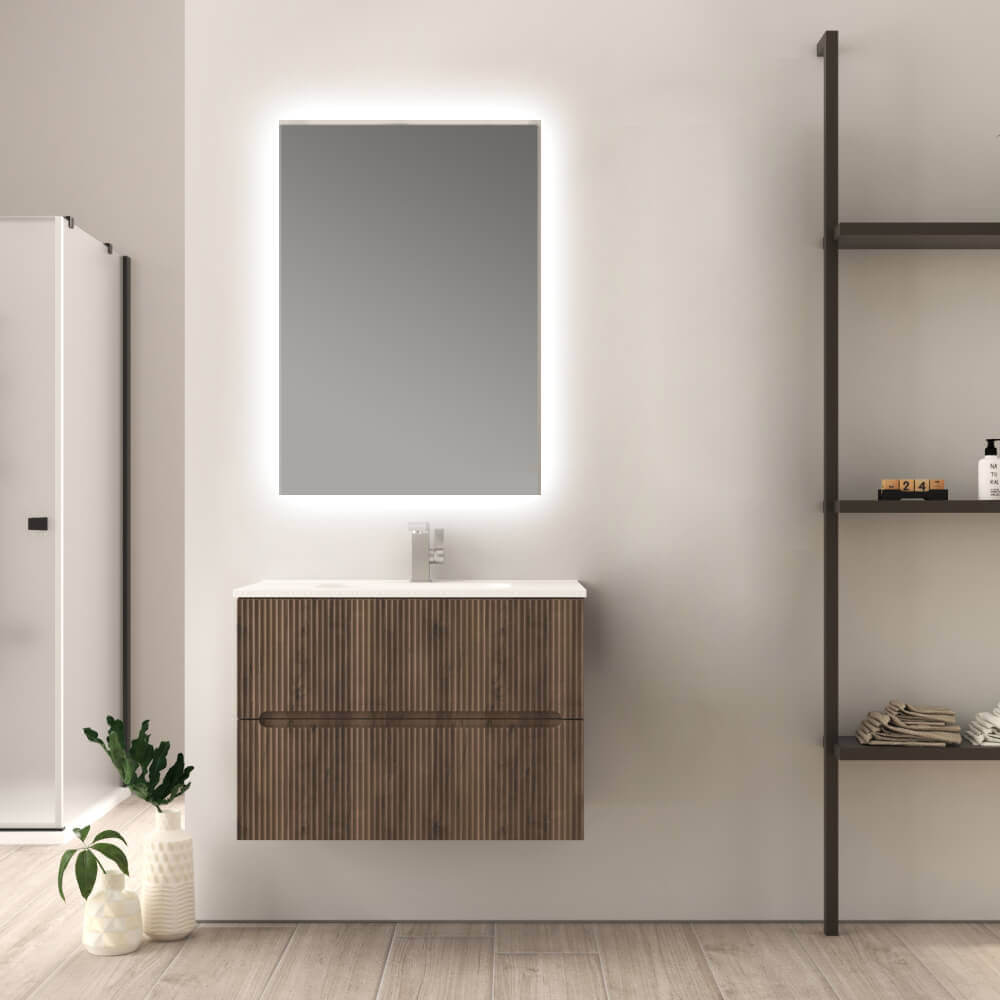 Mobile bagno Noce cannettato 80 cm Riga Arcshop