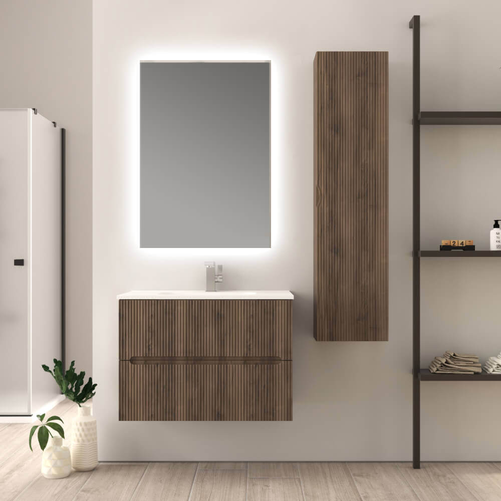 Mobile bagno Noce cannettato 80 cm Riga Arcshop
