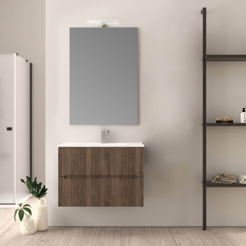 Mobile bagno Noce cannettato 80 cm Riga Arcshop